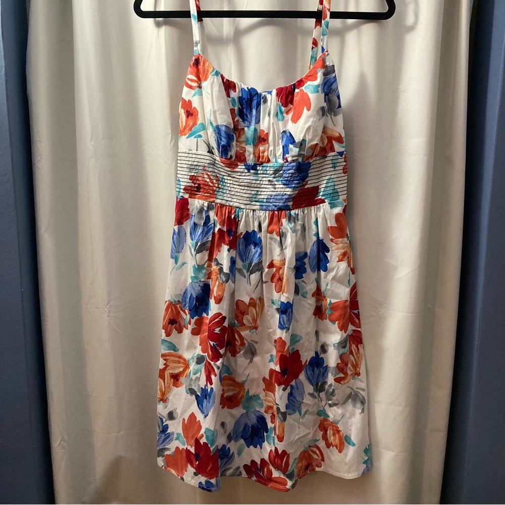A floral tank dress